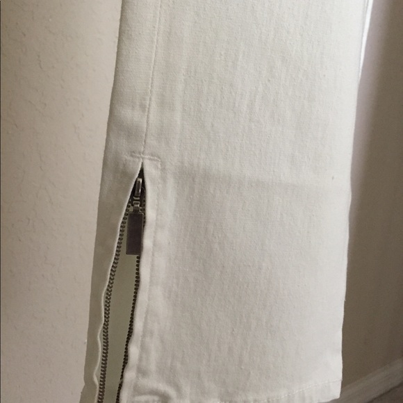 NWT white skinny jeans with zipper ankle - Picture 6 of 8